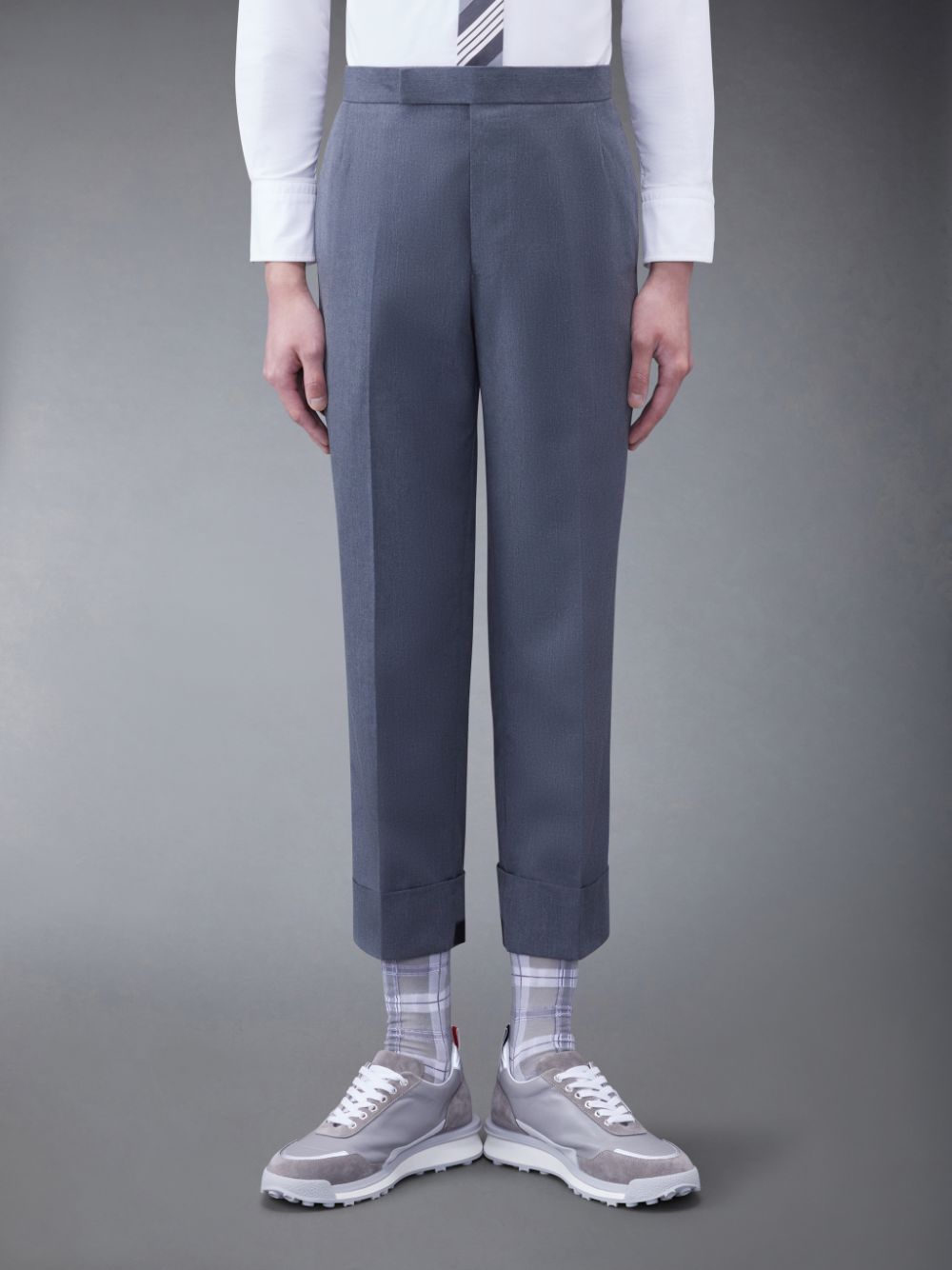 Thom Browne Typewriter Cloth Classic メンズ パンツ グレー | NON40P51829