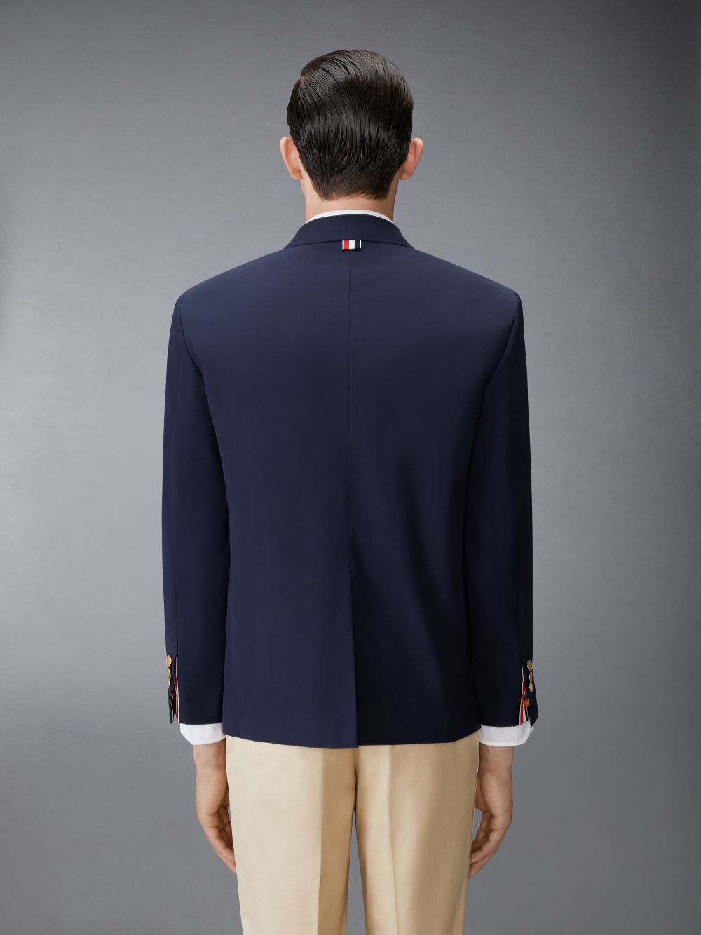 Thom Browne Typewriter Cloth Grosgrain Placket Sport メンズ コート 青 | HEQ95B35558