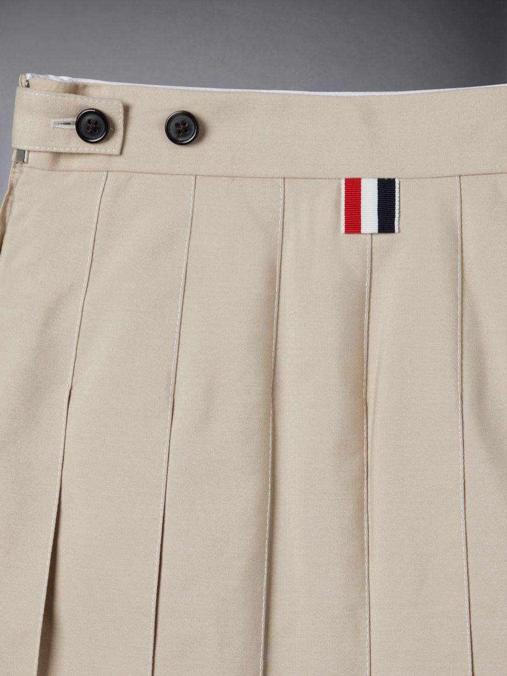 Thom Browne Typewriter Pleated Mini ガール スカート ブラウン | XQN02Q44711