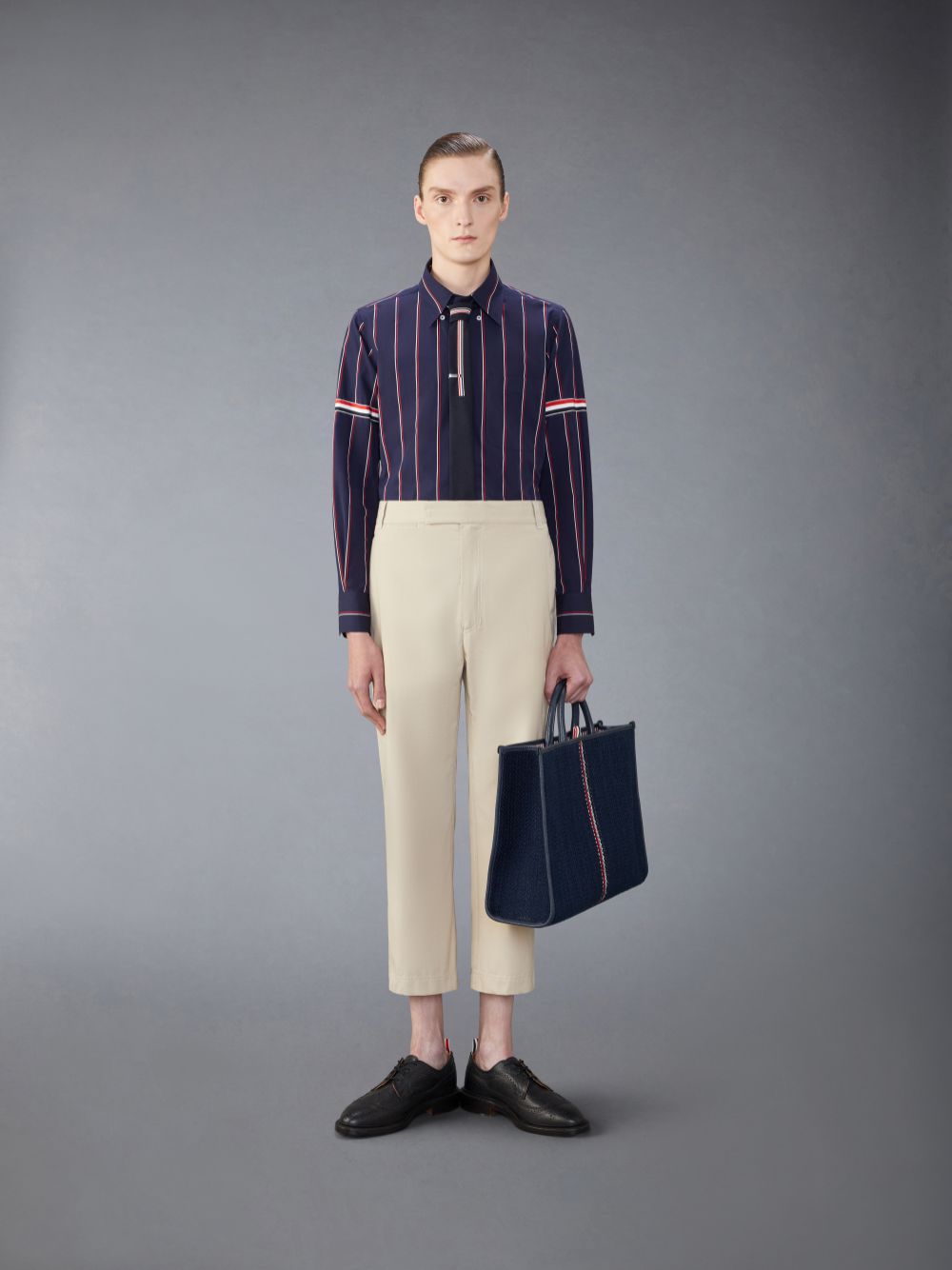 Thom Browne Typewriter Straight Leg メンズ パンツ ベージュ | VKJ01X27310