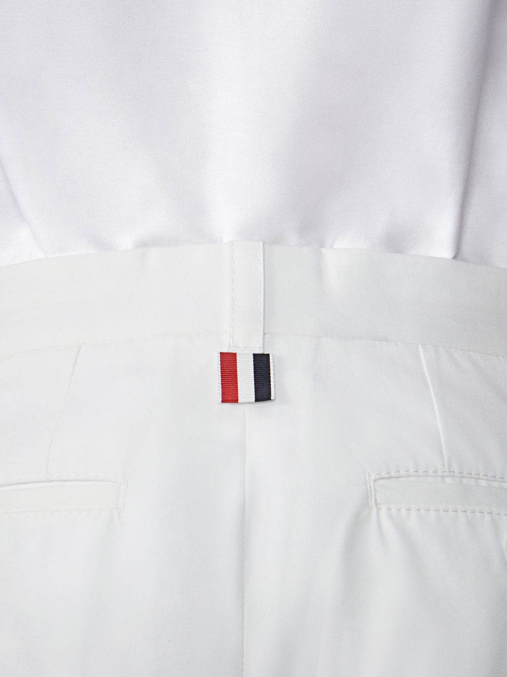 Thom Browne Typewriter Unconstructed Straight Leg メンズ パンツ 白 | YFK32Y99533
