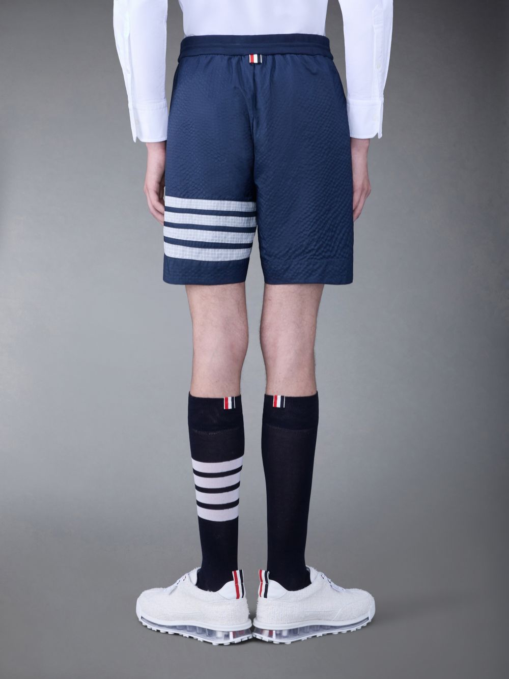 Thom Browne Ultralight Ripstop 4-Bar Mid Thigh メンズ ショートパンツ 青 | REY85U59544