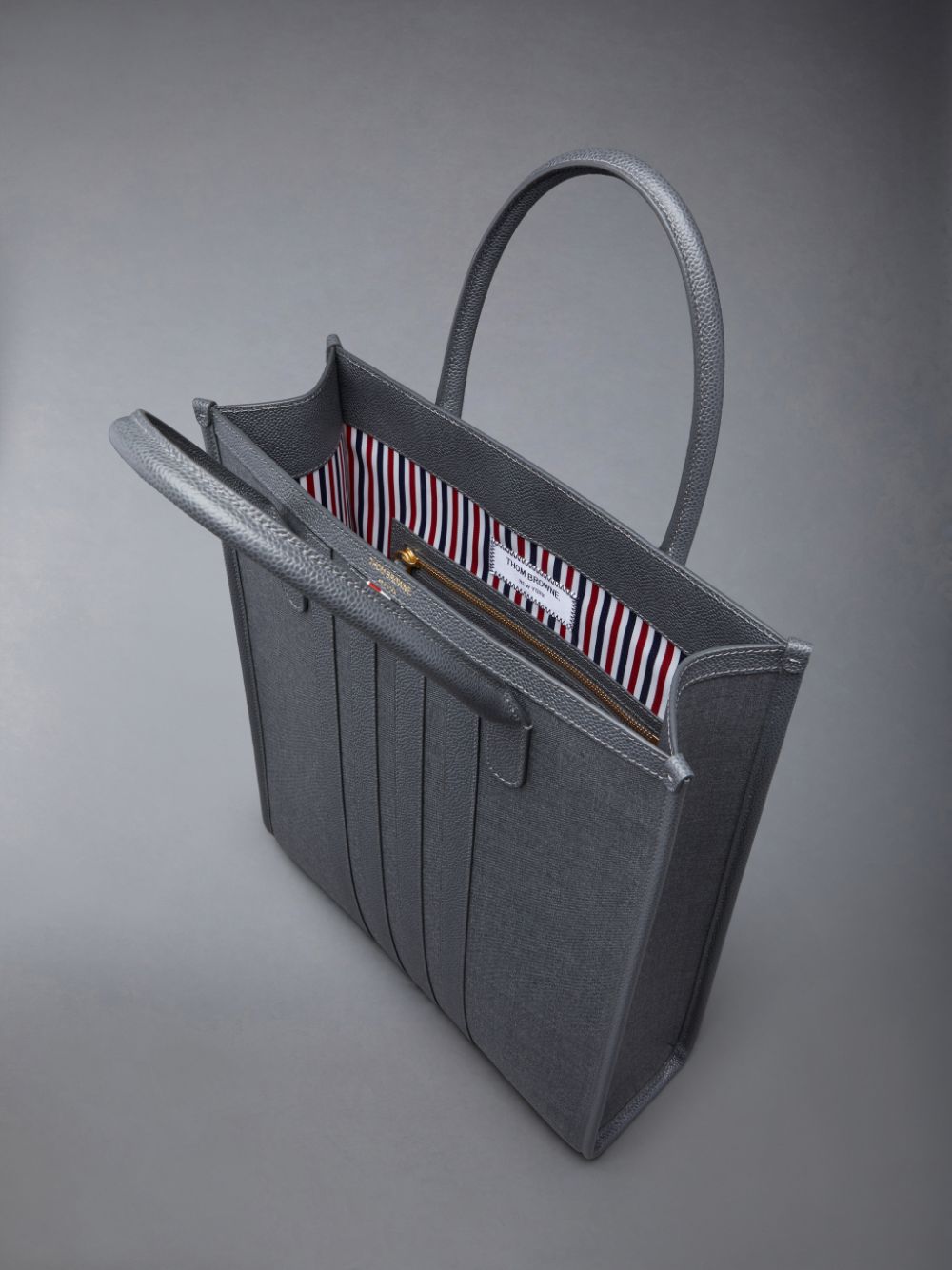 Thom Browne Wool 4-Bar メンズ トートバッグ グレー | HYI82V44206