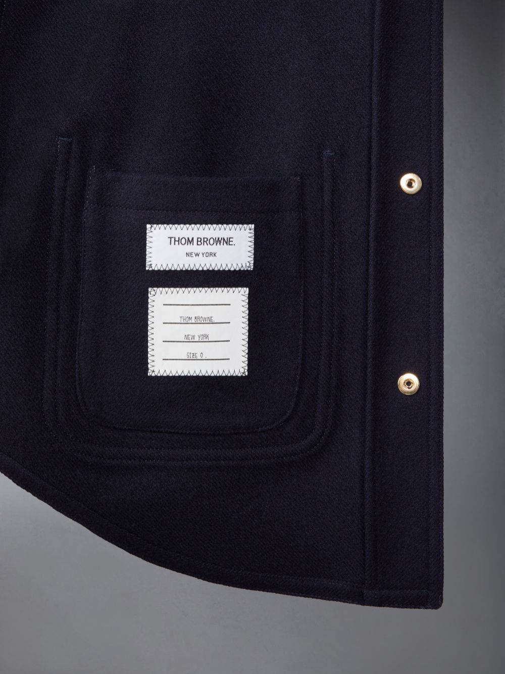 Thom Browne Wool Cashmere 4-Bar Utility メンズ ジャケット 青 | LTG25C15088