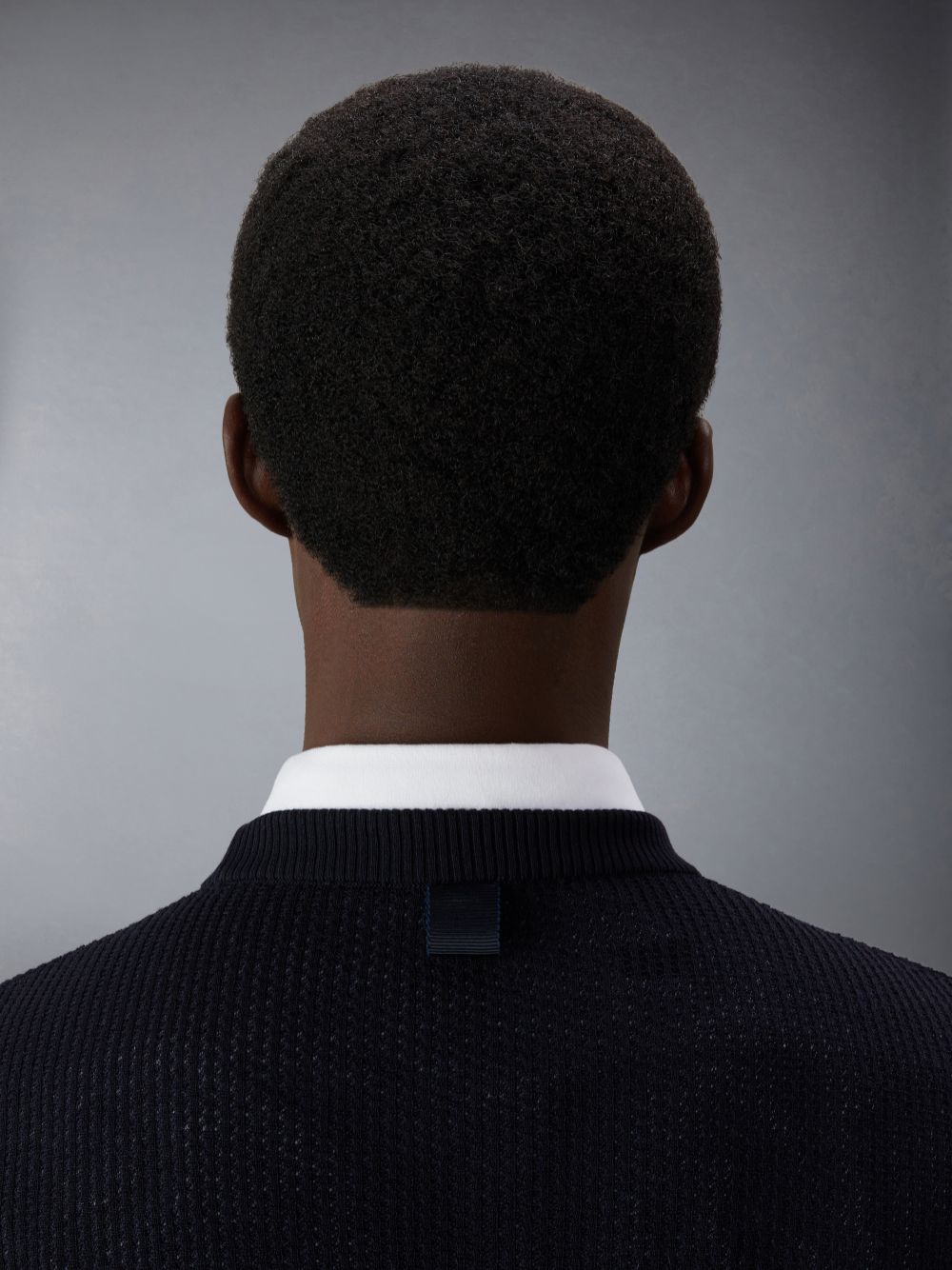 Thom Browne Wool Crepe 4-Bar Relaxed Fit メンズ プルオーバー 青 | YEQ45G09439
