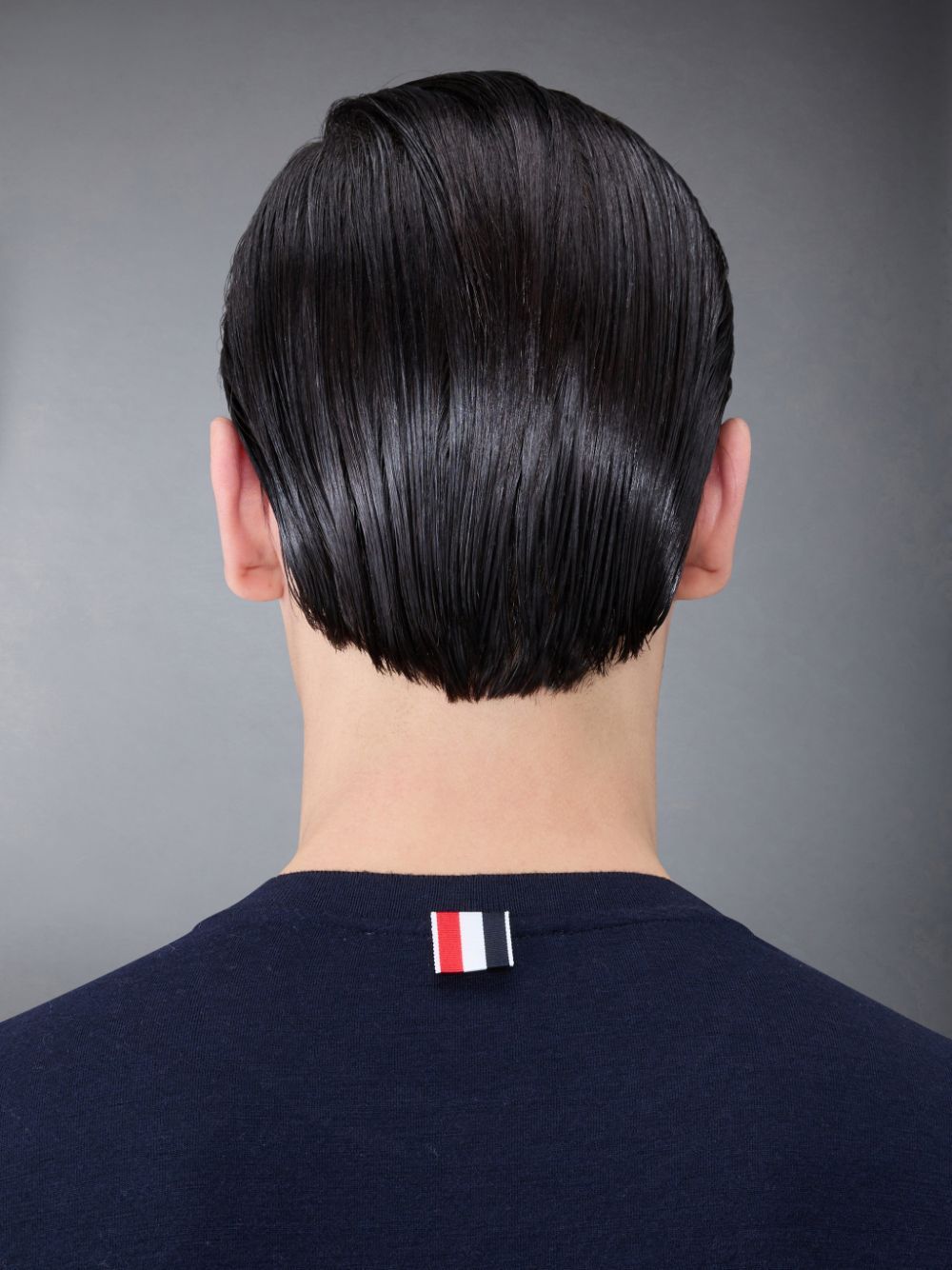 Thom Browne Wool Jersey 4-Bar Long Sleeve メンズ Tシャツ 青 | QUZ05N06858