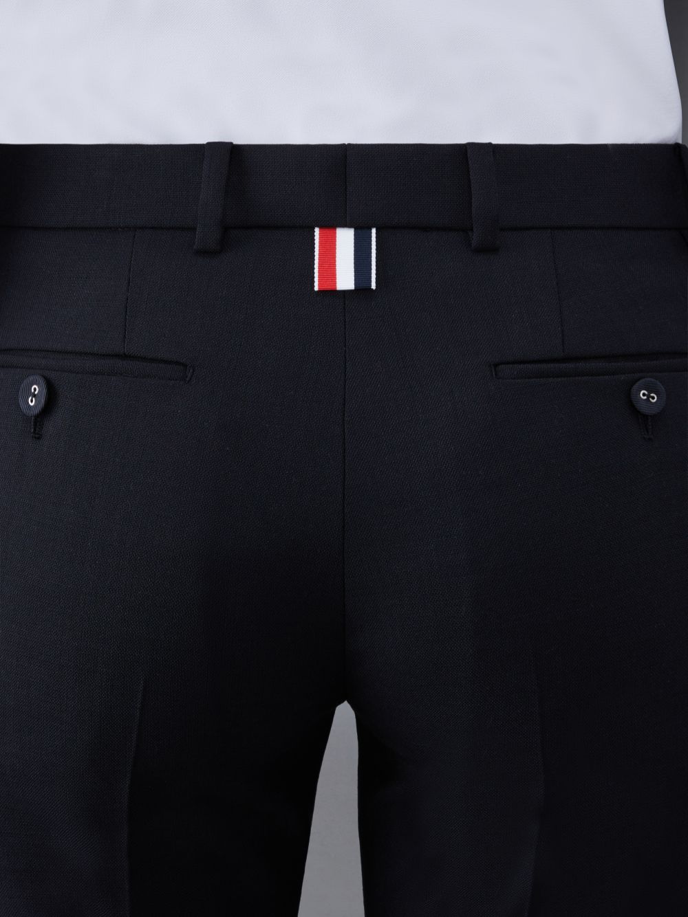 Thom Browne Wool Low Rise Cigarette レディース パンツ 黒 | PSN69I34808