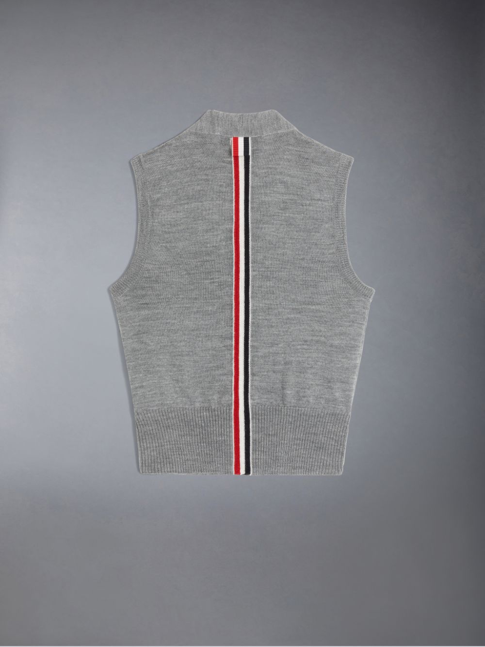 Thom Browne Wool Stripe V-neck Cardigan ガール ベスト グレー | QYT29E38164