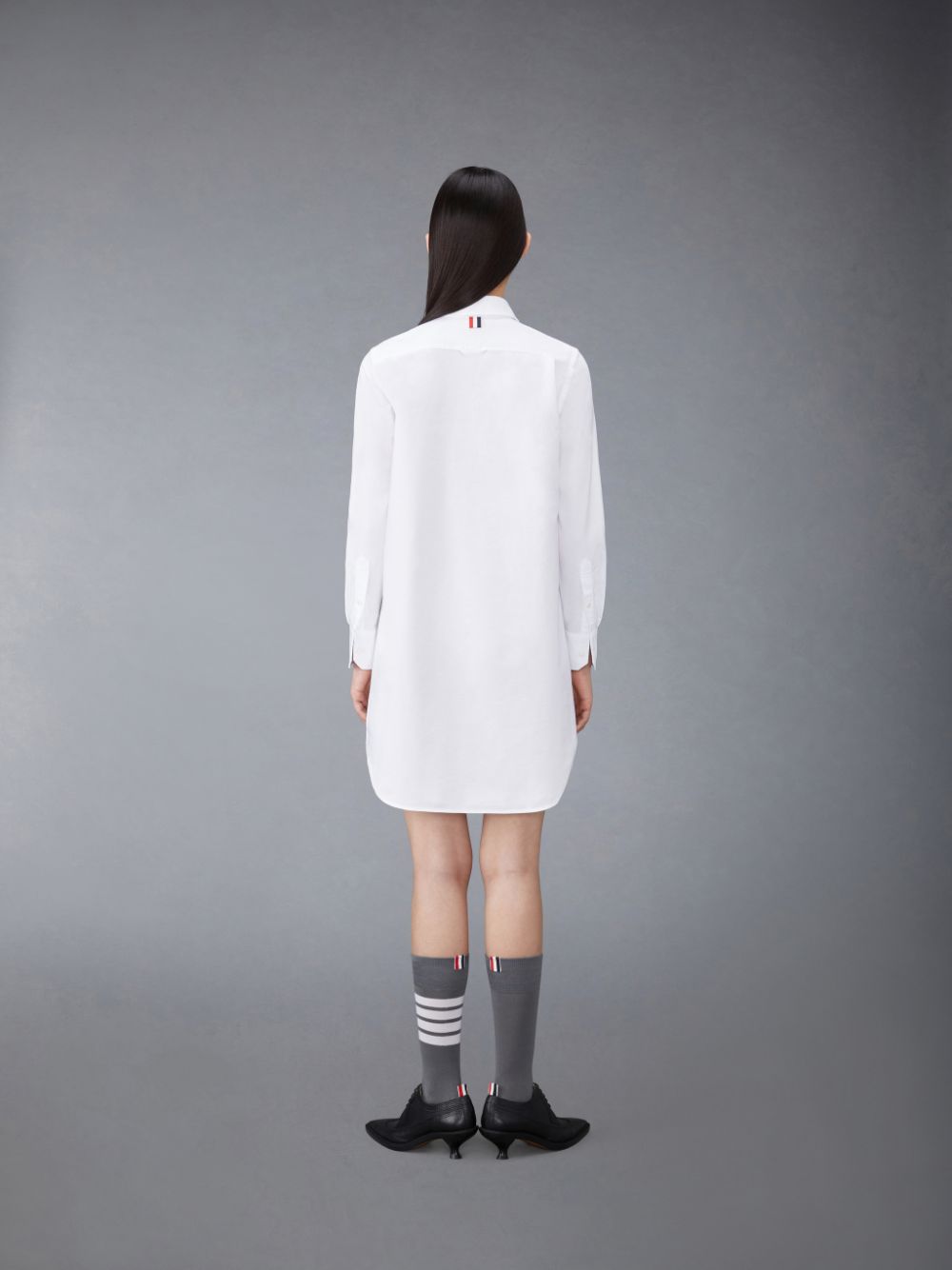 Thom Browne crinkled cotton Shirt レディース ワンピース 白 | ZUQ53Z29371