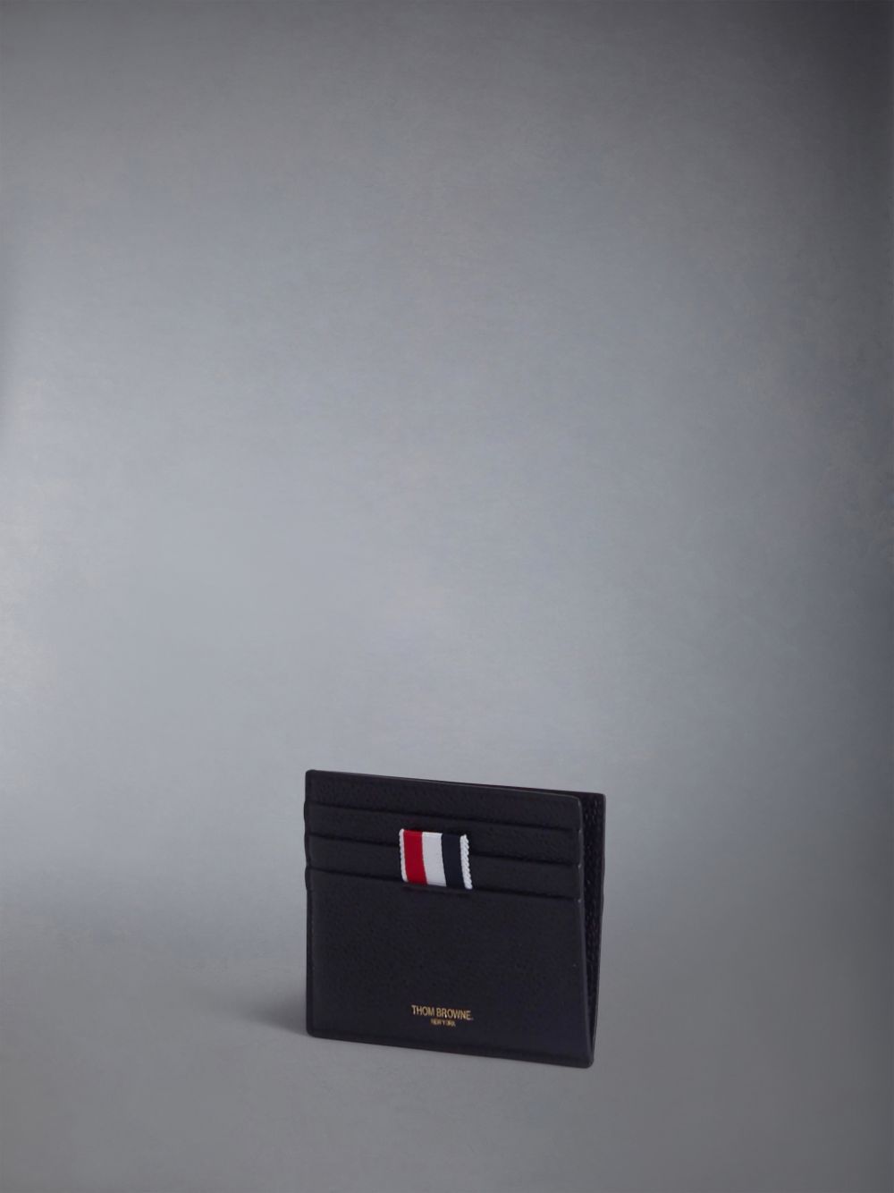 Thom Browne pebbled-leather レディース カードケース 黒 | LSD41B23197