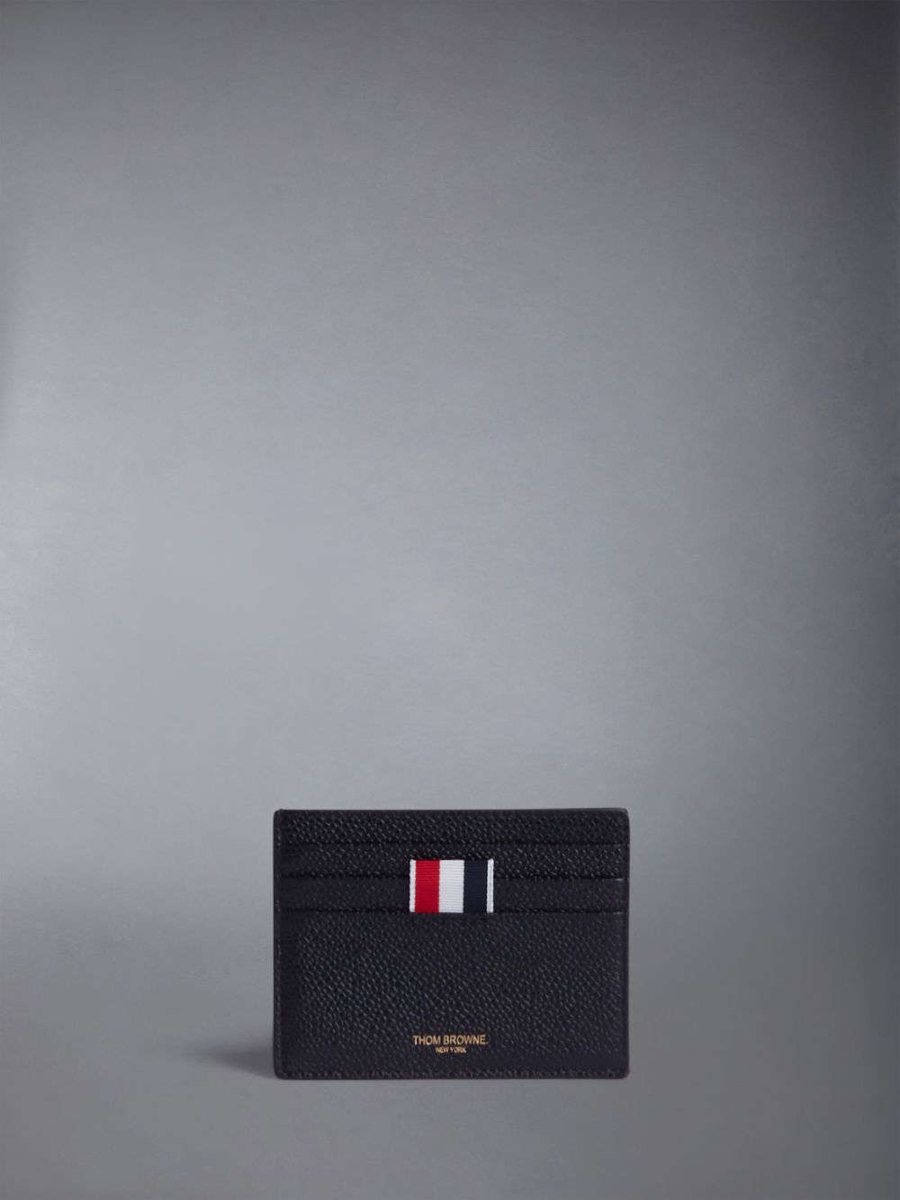 Thom Browne pebbled-leather レディース カードケース 黒 | LSD41B23197